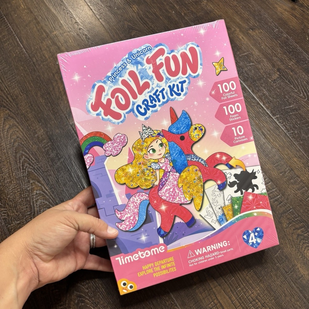 Foil Art Kit for Kids, No Mess Princess Foil Fun Craft Supplies